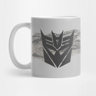 Starscream-Decepticon logo on ABU Tiger Stripes Mug